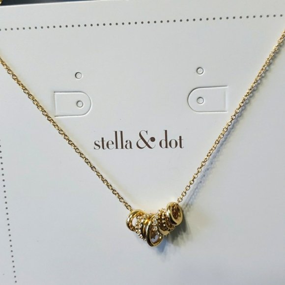 Stella &amp; Dot Jewelry Nib Loretta Gold Necklace Poshmark